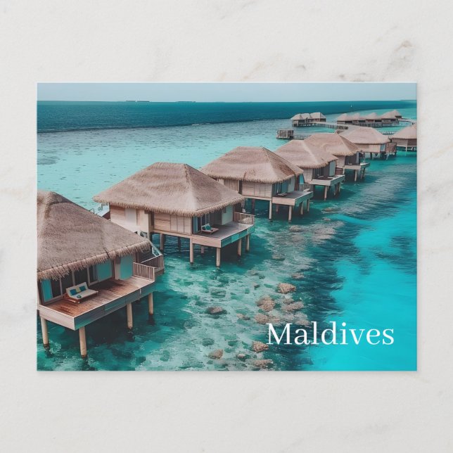 Postkarte Malediven (Vorderseite)