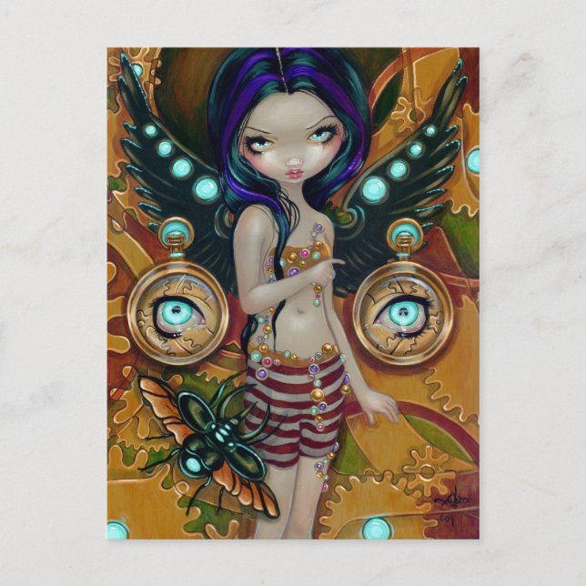 Postkarte "Mechanischer Engel III" (Vorderseite)