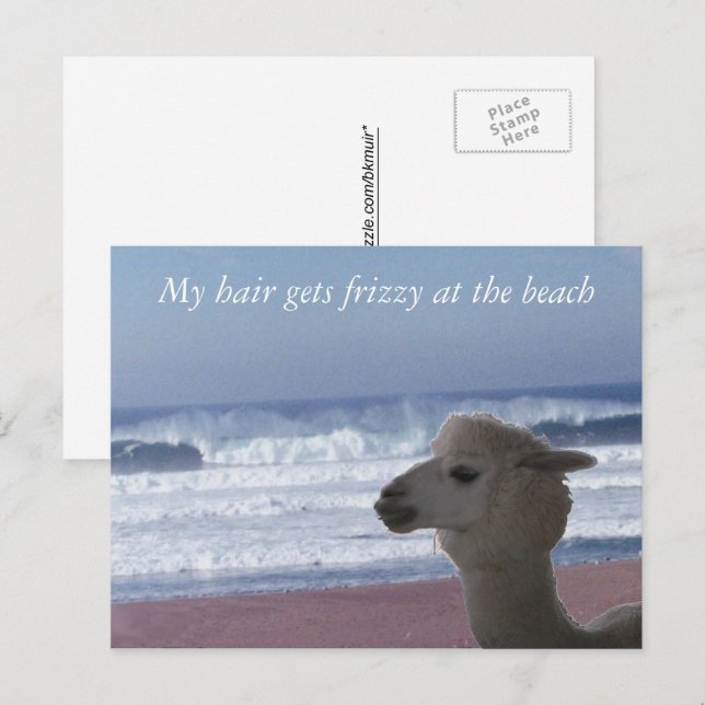 Postkarte - Mein Haar wird kraus ... (Vorne/Hinten)