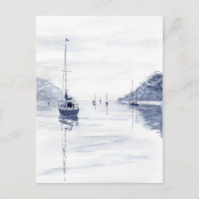 Postkarte "Misty Morning" (Vorderseite)