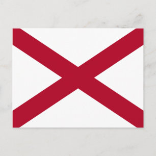 Postkarte mit Alabama-Flagge