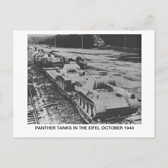 POSTKARTE MIT ANDEREN TANKS IN DER EIFEL (Vorderseite)