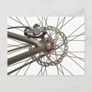 Postkarte mit Bike Wheel Hub