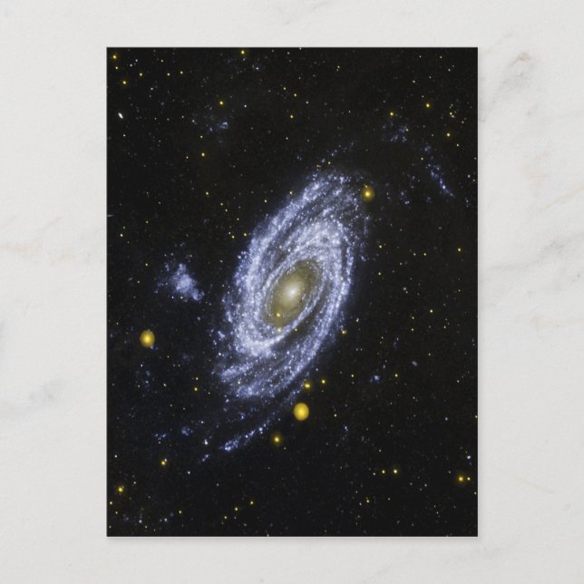 Postkarte mit Bild vom Weltraum (Vorderseite)