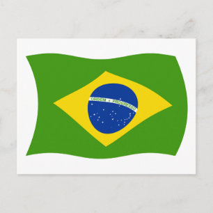 Postkarte mit brasilianischer Flagge