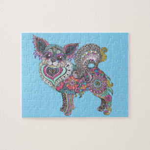 Postkarte mit Chihuahua-Motiv