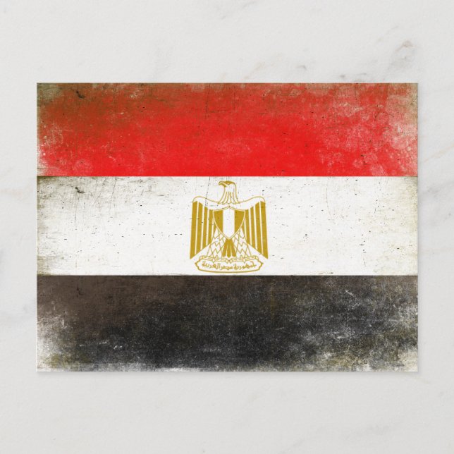 Postkarte mit Cooler Flagge aus Ägypten (Vorderseite)