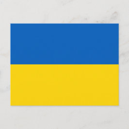 Postkarte mit der Flagge der Ukraine