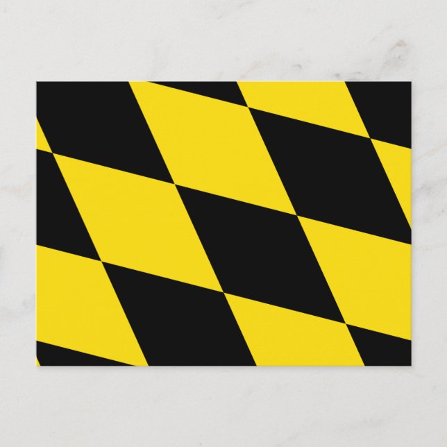 Postkarte mit der Flagge Münchens, Deutschland (Vorderseite)