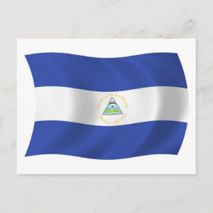 Postkarte mit der Flagge Nicaraguas