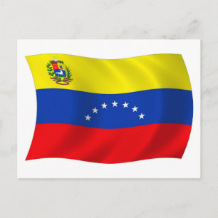Postkarte mit der Flagge Venezuelas
