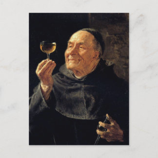 Postkarte mit Eduard Grutzner-Gemälde