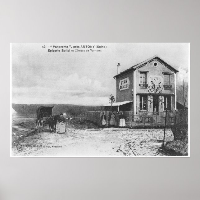 Postkarte mit einem "Panorama" bei Antony Poster (Vorne)