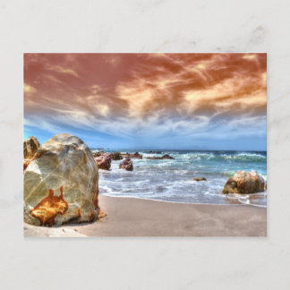 Postkarte mit einer schönen Strandszene