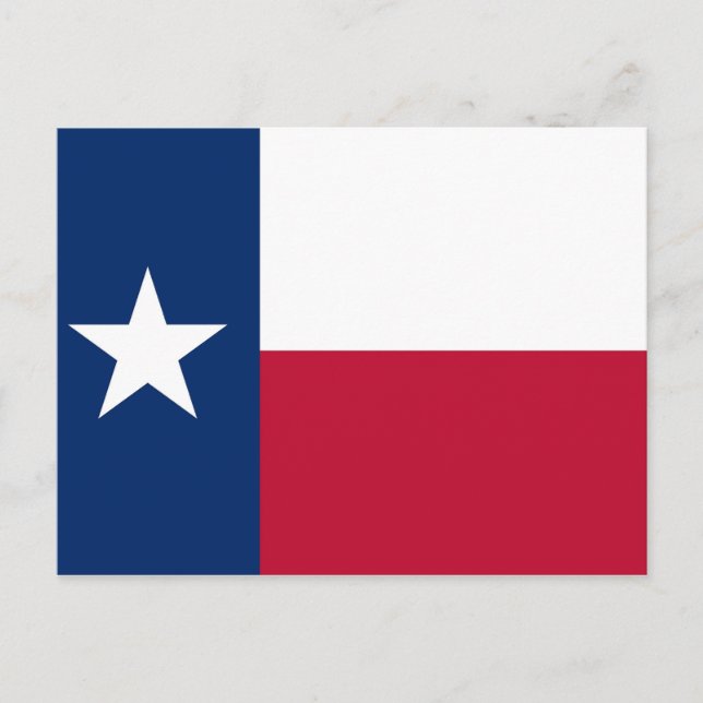 Postkarte mit Flag Texas Staat - USA (Vorderseite)
