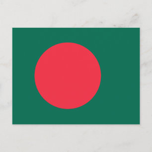 Postkarte mit Flagge Bangladeschs