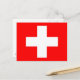 Postkarte mit Flagge der Schweiz (Vorderseite/Rückseite Beispiel)
