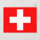 Postkarte mit Flagge der Schweiz (Vorderseite)