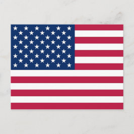 Postkarte mit Flagge der USA