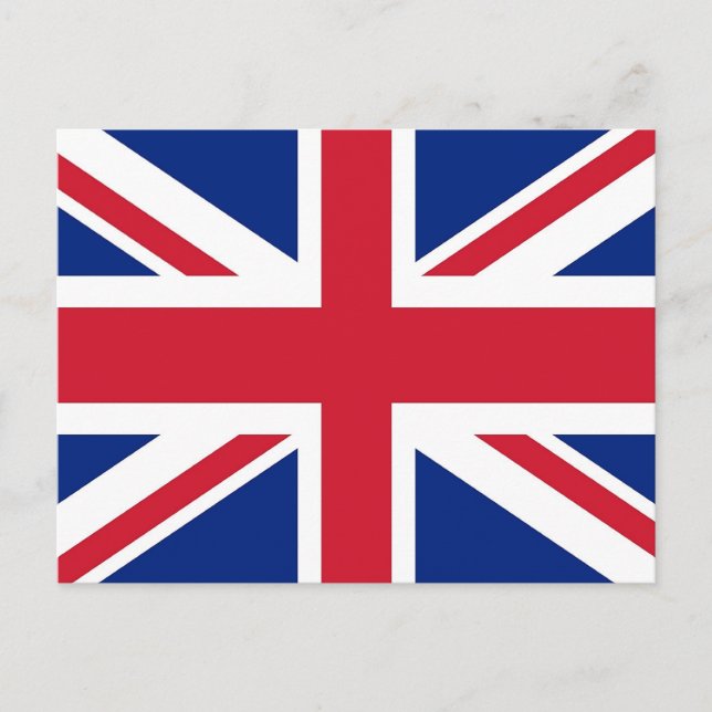 Postkarte mit Flagge des Vereinigten Königreichs (Vorderseite)