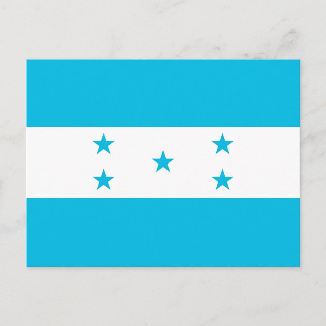 Postkarte mit Flagge Honduras (Vorderseite)