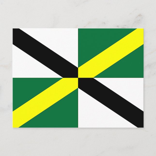 Postkarte mit Flagge Monterey, Kalifornien (Vorderseite)