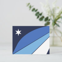Postkarte mit Flagge von Kolumbien, South Carolina