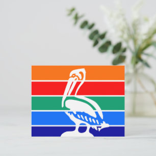 Postkarte mit Flagge von St. Petersburg