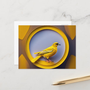 Postkarte mit Gelbkopfäffchen