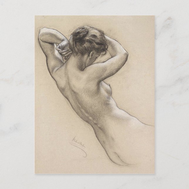 Postkarte mit Herbert James Draper Malerei (Vorderseite)