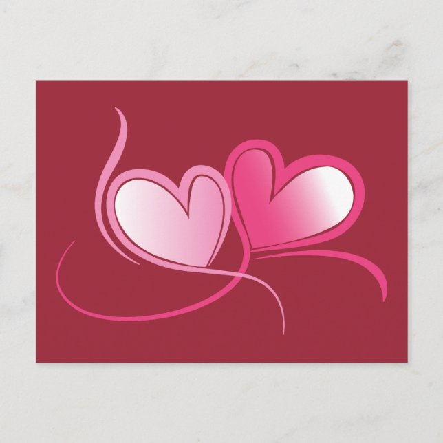 Postkarte mit Herz (Vorderseite)