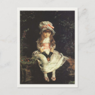 Postkarte mit John Everett Millais Malerei