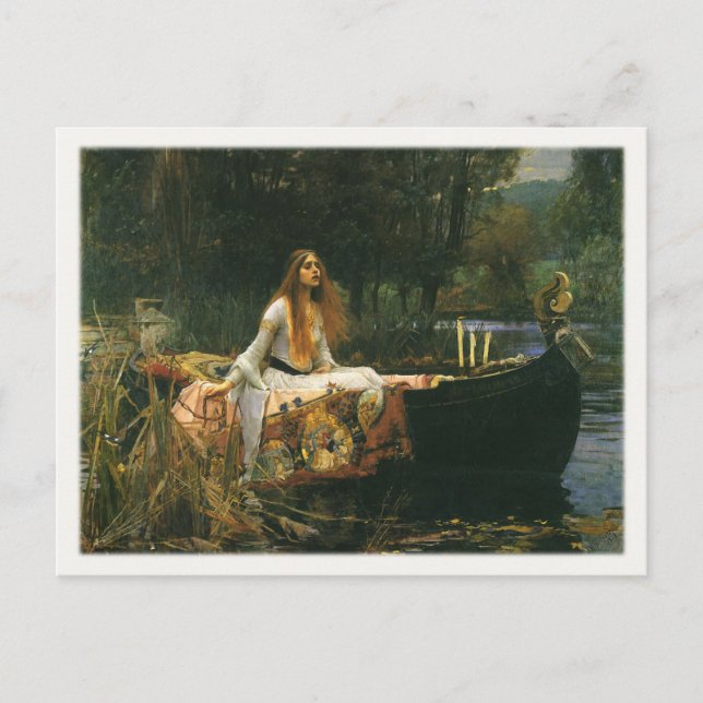 Postkarte mit John William Waterhouse Malerei (Vorderseite)