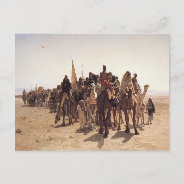 Postkarte mit Leon-Bauch-Malerei (Vorderseite)