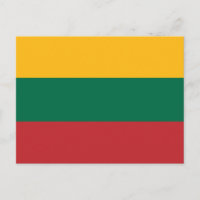 Postkarte mit litauischer Flagge