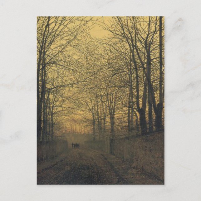 Postkarte mit Malerei Johns Atkinson Grimshaw (Vorderseite)