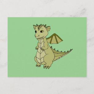 Postkarte mit niedlichem Baby Dragon Design