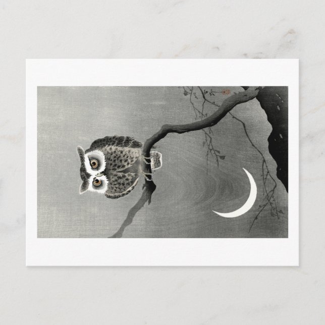 Postkarte mit Ohara Koson Design (Vorderseite)