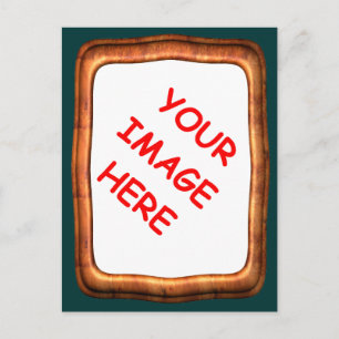Postkarte mit Rahmen für Ihr Foto