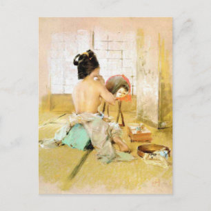 Postkarte mit Robert Frederick Blum Malerei