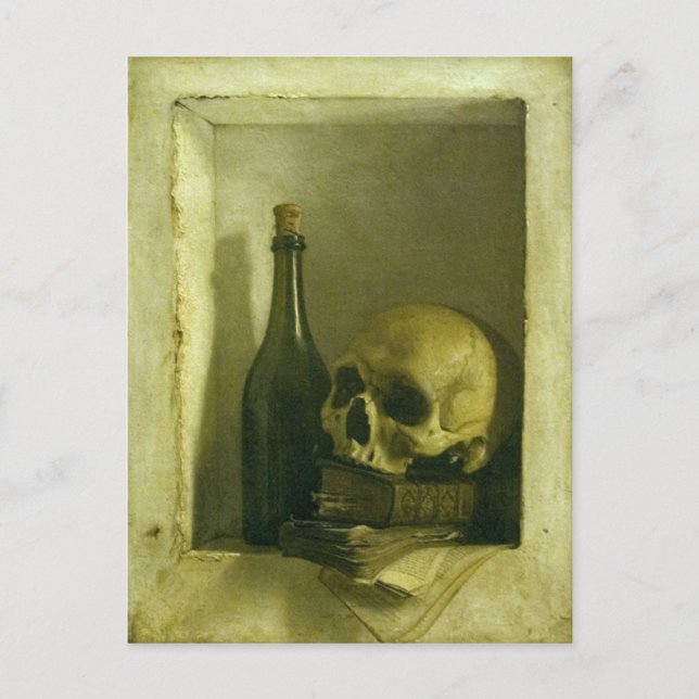 Postkarte mit Skulptur (Vorderseite)