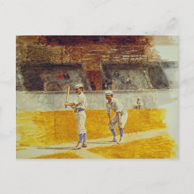 Postkarte mit Thomas Eakins Gemälde (Vorderseite)