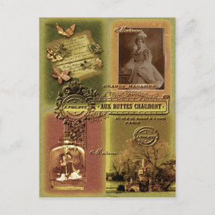 Postkarte mit vier Fenstern