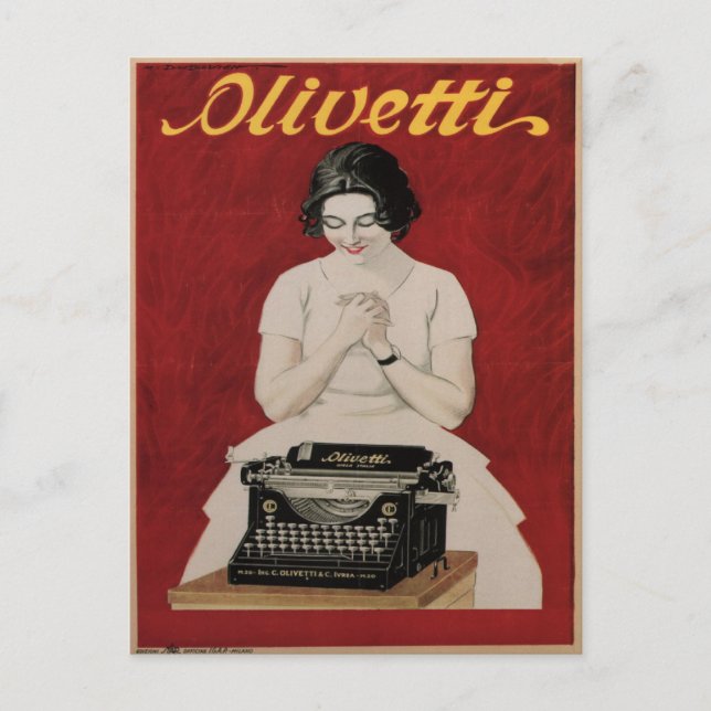 Postkarte mit Vintage Ad Print aus Italien (Vorderseite)