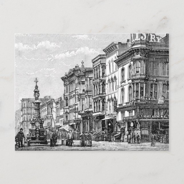 Postkarte mit Vintage-Bild von San Francisco (Vorderseite)