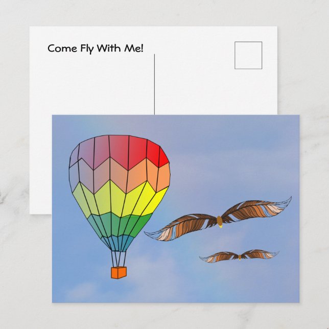 Postkarte - mitkommen (Vorne/Hinten)