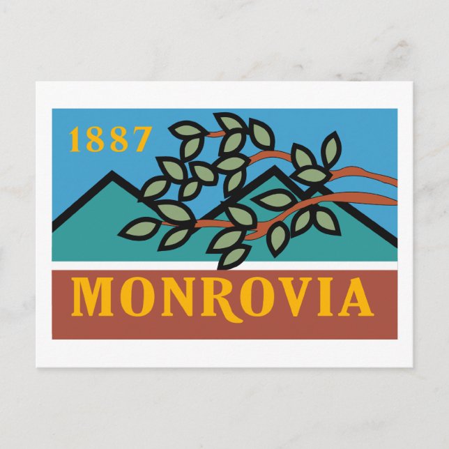 Postkarte Monrovia (Vorderseite)