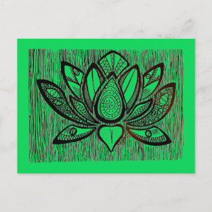 Postkarte "Monster Lotus"