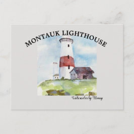 Postkarte Montauk Leuchtturm