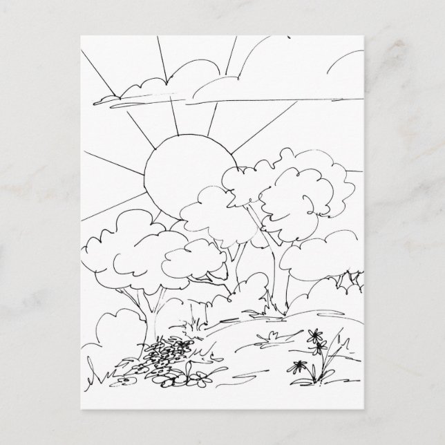 Postkarte - Morgengrauen (Vorderseite)